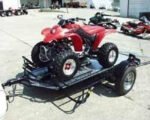 Stand, Store or Roll Ride-Up 3-Rail Motorcycle Trailer - Image 17