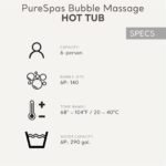 Intex: PureSpa: Sahara Tan Inflatable Hot Tub Set – 6 Person – 85″ Round Outdoor Heated Bubble Spa, Jet Massage, Cover, Hard Water Treatment System - Image 6