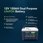12V 120AH Group 27 LiFePO4 Battery Cranking & Deep Cycle Lithium Battery (Dual Purpose) - Image 13