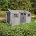 15 Ft. x 8 Ft. High-Density Polyethylene (Plastic) Steel Reinforced Outdoor Storage Shed
