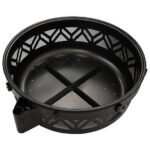 Red Mountain Valley 47 in. Wood-Burning Fire Pit with Adjustable BBQ Grate, Geometric - Image 5