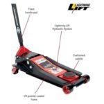 AFF 3.5 Ton Lightning Lift Floor Jack with Two-Piece Handle - Image 3