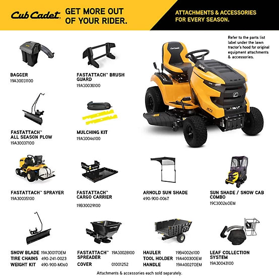 Cub Cadet 42 in. Gas-Powered Intellipower Riding Lawn Mower - Image 3