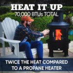 Even Embers Pellet Chiminea, 100 sq. ft., 70,000 BTU - Image 4