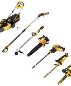 21.5 in. 20-V Li-Ion Cordless Battery Walk Behind Self Propelled Mower w/Hedge,Bare Trimmer,Blower,Cleaner,Pole/Hand Saw