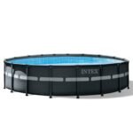 Intex Ultra XTR Frame 18′ x 52″ Above Ground Swimming Pool with Sand Filter Pump, Ladder, Cover, & Maintenance Accessory Kit with Vacuum and Skimmer - Image 9