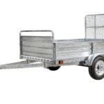 DK2 5-ft x 7-ft Steel Utility Trailer with Ramp Gate ( 1639-lb Capacity ) 2491713