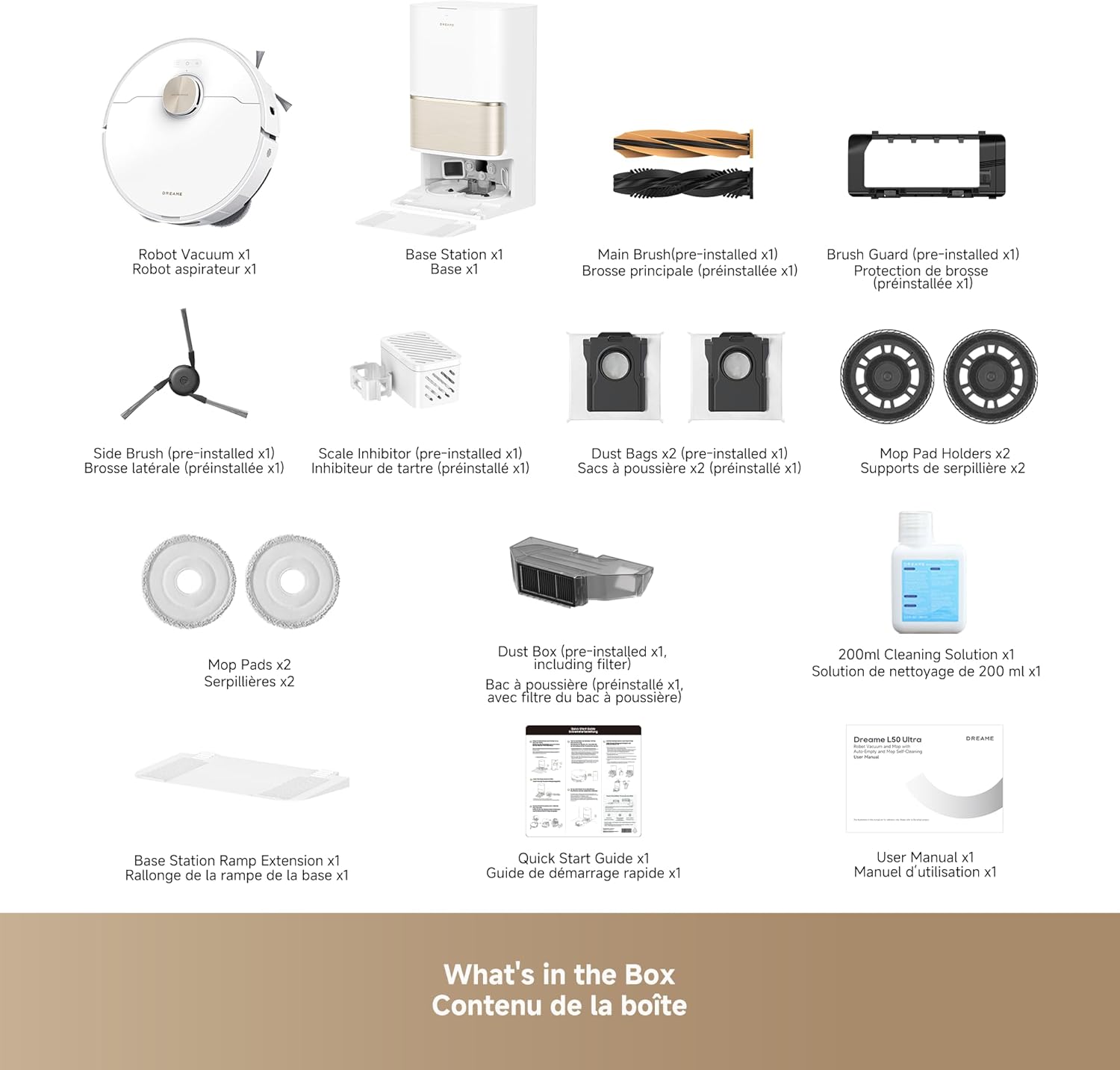 DREAME L50 Ultra Robot Vacuum & Mop, 19,500Pa, Auto-Empty - Image 9