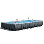 Intex 24ft x 12ft x 52in Ultra XTR Frame Rectangular Swimming Pool Set with Sand Filter Pump, Ladder, Ground Cloth, Cover and Robot Vacuum - Image 7