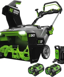 EGO Power+ SNT2405 24-Inch 56V Self-Propelled 2-Stage Cordless Electric Snow Blower with (2) 7.5Ah Batteries & Dual-Port Charger