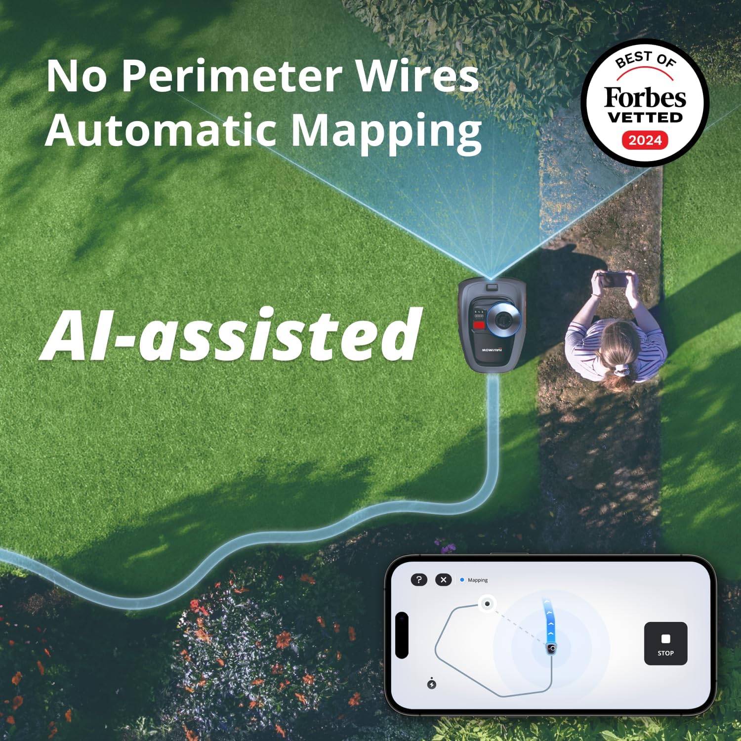 Segway Navimow i105N Robot Lawn Mower, AI Mapping, Perimeter Wire-Free, App Control - Image 2