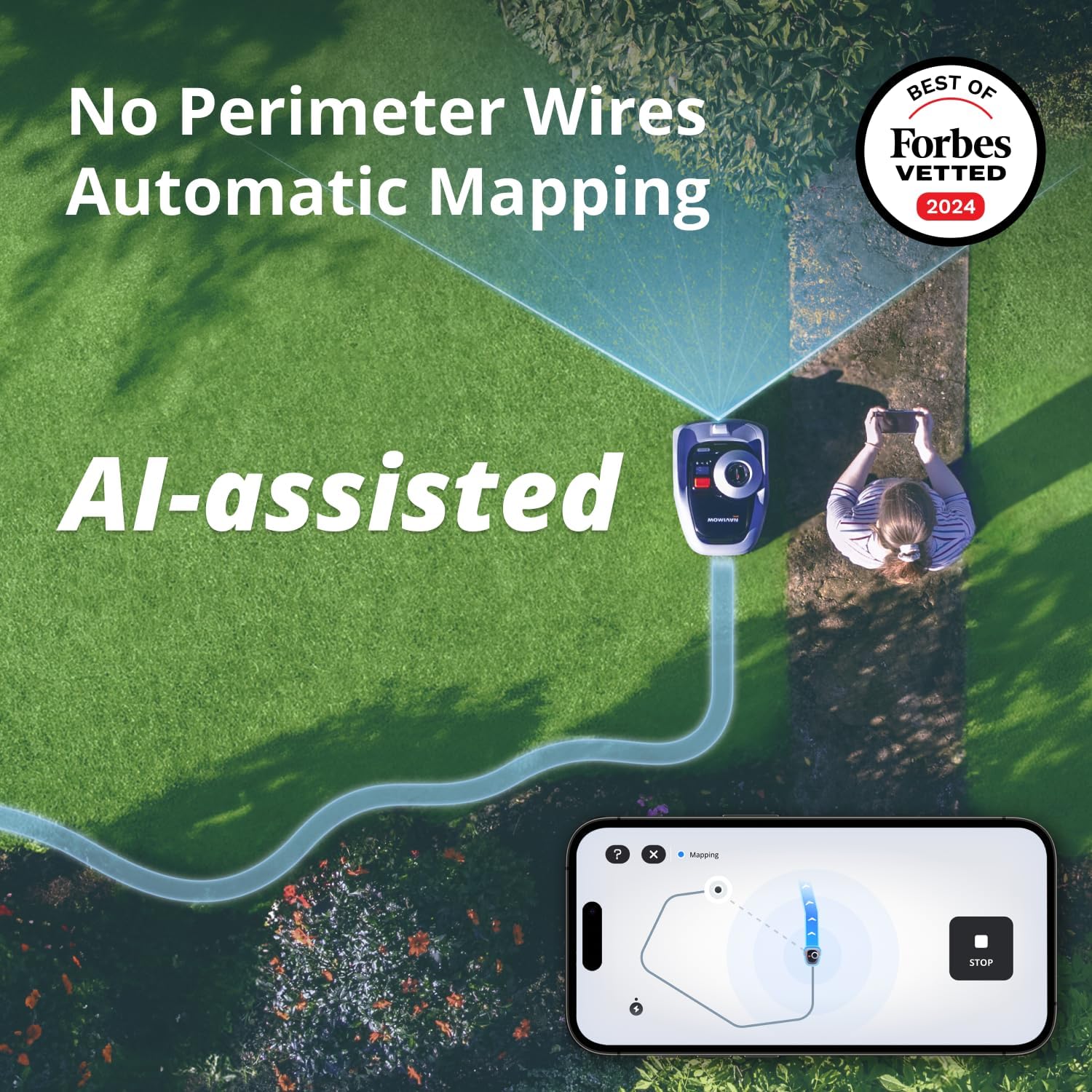 Segway Navimow i105N Robot Lawn Mower, AI Mapping, Perimeter Wire-Free, App Control - Image 9