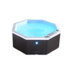 Canadian Spa Co Muskoka 5 – Person 14 – Jet Acrylic Round Plug and Play Hot Tub with Ozonator in Brown