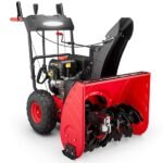 Powersmart Brand New Self-Propelled Gas Snow Blower, 212cc 24 in. Two-Stage with 120v Electric Start and LED Headlight
