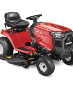 Troy Bilt Bronco 42 in 19 HP Briggs & Stratton Automatic Drive Gas Riding Lawn Tractor with Mow in Reverse