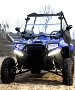 200cc Highlander UTV Fuel Injected Utility Vehicle Gas Golf Cart Alternate Fully Loaded – YK200U – RED Explore All