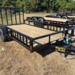 Big Tex 35SA-14BKRSX Single Axle ATV Trailer 83″x14′ Black
