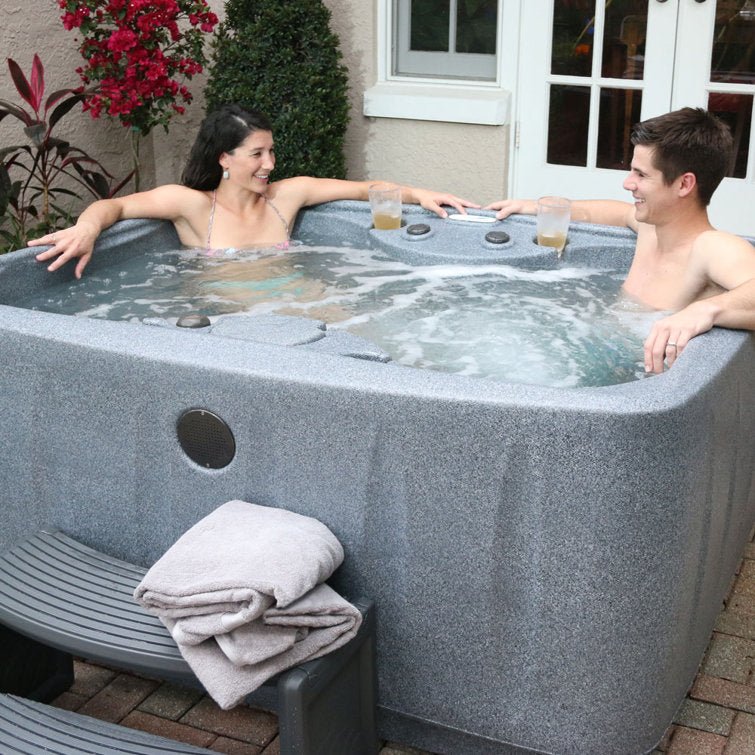 Premium AR150 4-Person 12-Jet Plug & Play Hot Tub with Ozone, powered By Jacuzzi Pumps - Image 7