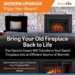 SimpliFire 30-In Electric Fireplace Insert with LED Flame and Multi-Color Ember Bed - Image 3