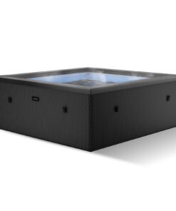 Wave Garda | 4-Person Eco Foam Hot Tub | Integrated Heater | Charcoal Black