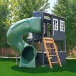 Kids Kidkraft Cozy Escape Playhouse In Navy Installation Included - Image 4
