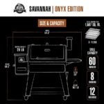 Pit Boss Pellet Smoker, Savannah 1500 Square Inch Wood Fired Pellet Grill, Onyx Series - Image 9