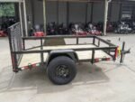 5×8 Powder Coated Dovetail Utility Trailer Single 3,500lb Axle