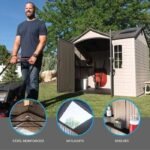Side 10 ft. W x 8 ft. D Plastic Storage Shed - Image 6