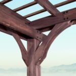 Somerville 14×10 pergola – walnut stain - Image 6