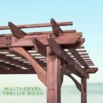 Somerville 14×10 pergola – walnut stain - Image 8