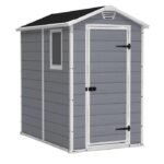 Storage Shed: Manor 4X6 S Outdoor Storage Shed, Brown