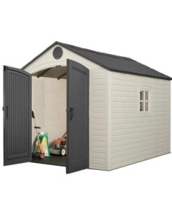 8 Ft. W x 10 Ft. D Plastic Traditional Storage Shed