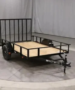 6×10 Single Axle Utility Trailer – Wood Floor & LED Lights