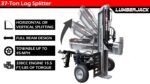 Lumber Jack 37-Ton Gas Log Splitter 208cc OHV Engine (YTL-050-494) - Image 6