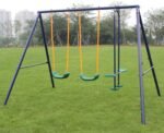 Durable Metal Swing Set with Glider – Perfect Outdoor Play for Kids